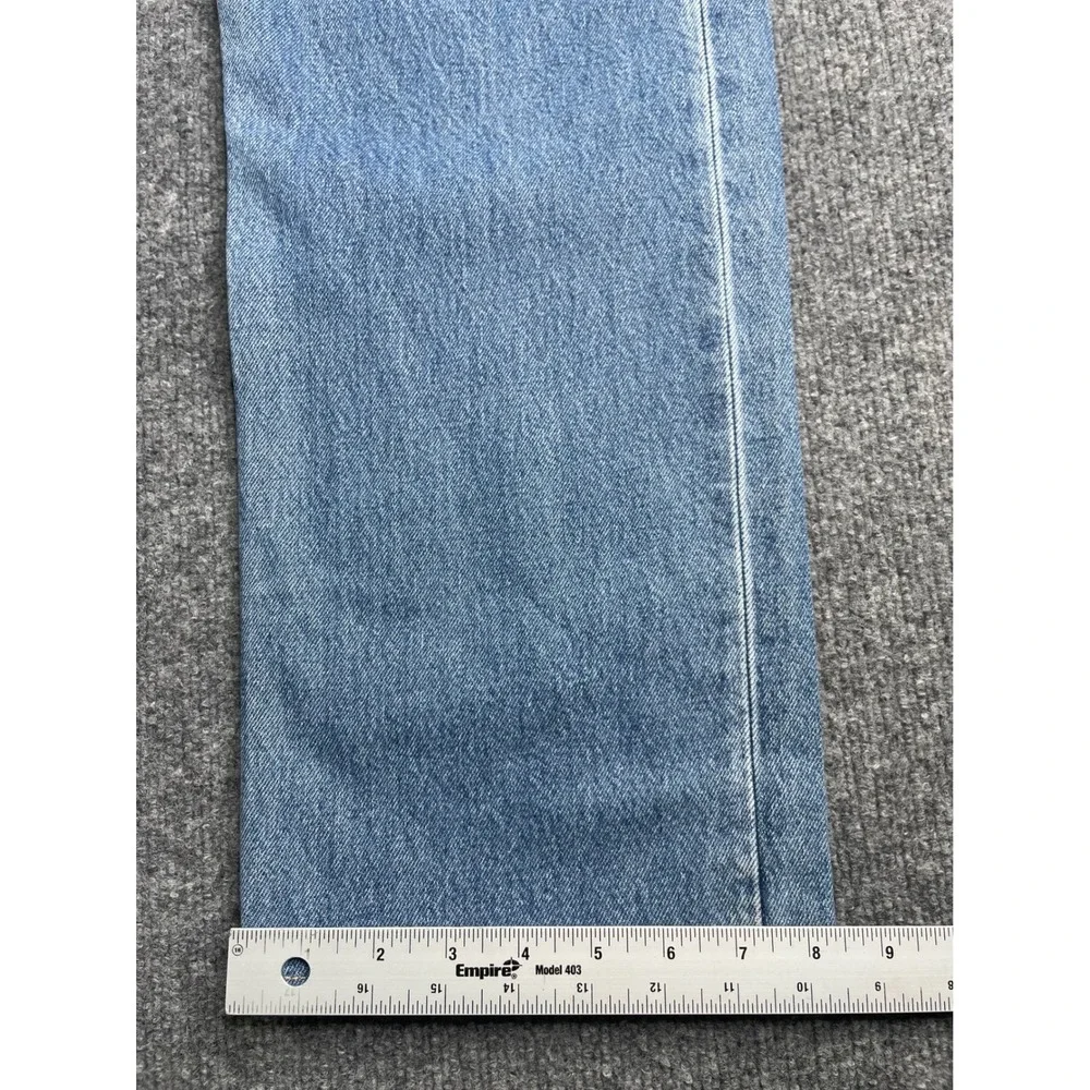 Levi's 501‎ Jeans Mens W34 L34 Blue Straight Leg Button Fly Made in UK Vintage